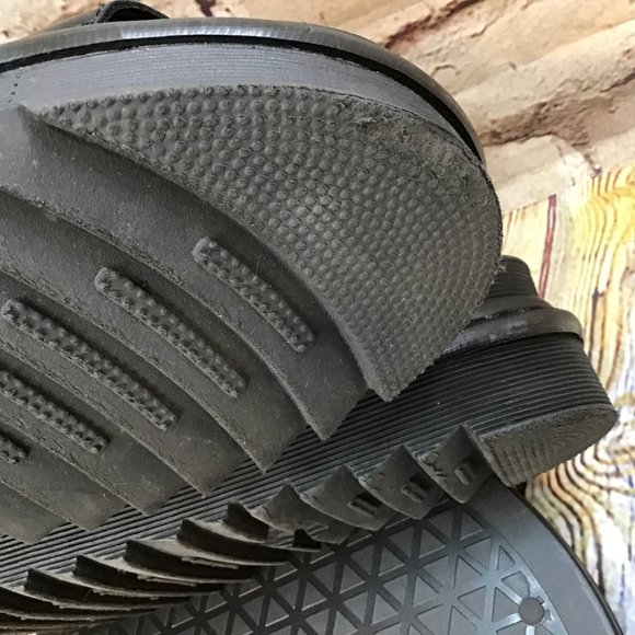 Dr. Doc Martens Women's Blaire Black Leather Adjustable Ankle Strap Sandals 9 - Picture 6 of 7